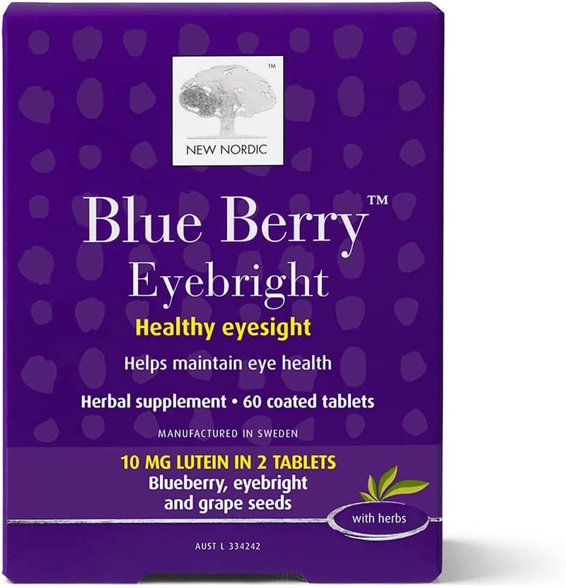 New Nordic Blue Berry Eyebright Dietary Supplements 60 Tablets