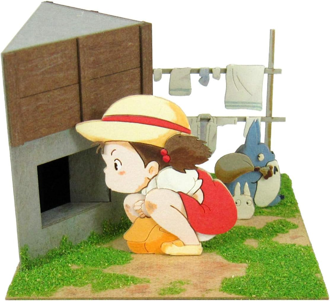 Sankei MP07-46 Studio Ghibli Mini My Neighbor Totoro Mikke, Small Totoro Mikke, Non-Scale, Papercraft, White image number 3
