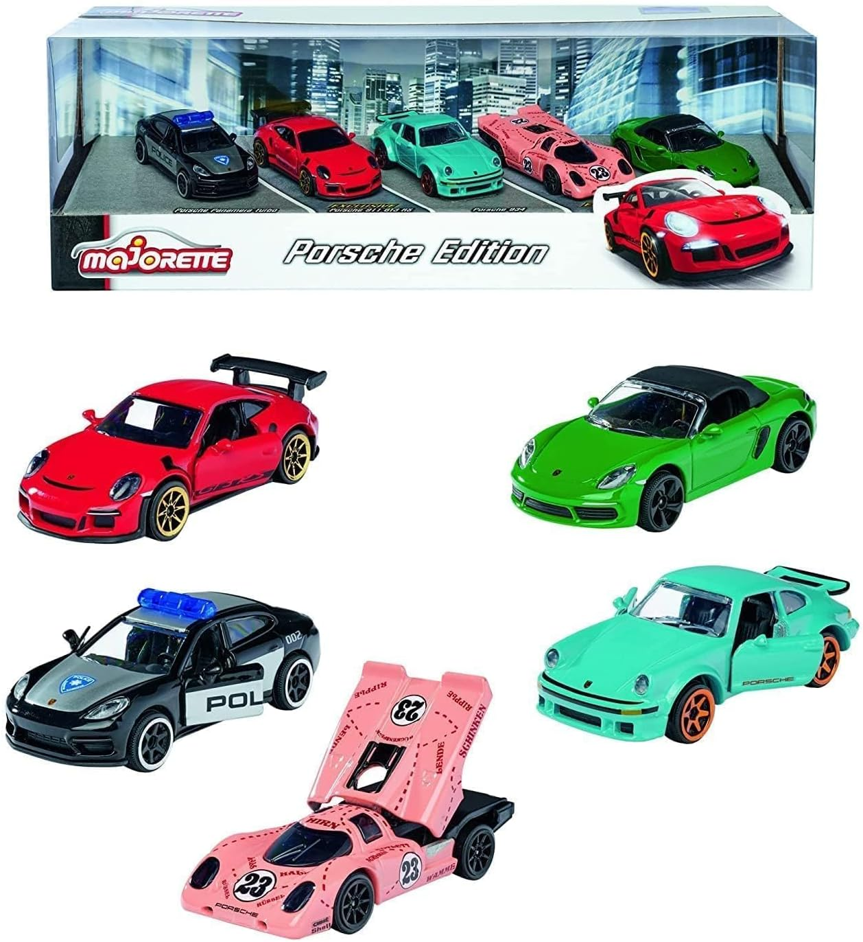 Majorette Porsche Edition 1:64 Scale Diecast Model Cars Giftpack (5 Piece Box) image number 4