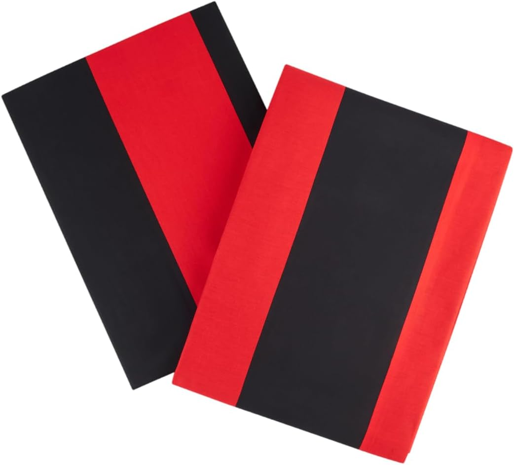 AC Milan Double Bed Sheet 200 X 150 Cm + Cushion Cover 80 X 50 Cm, 100% Cotton, Official Product image number 1