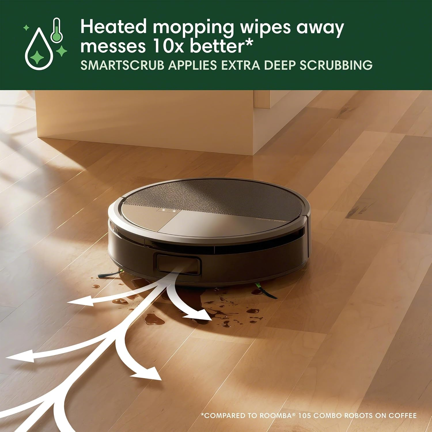 Irobot Roomba Max 708 Robot Vacuum & Mop + Autowash&trade; Dock &ndash; Powerspin&trade; Roller Mop, 4-Stage Cleaning, Precisionvision&trade; AI, Clearview&trade; Pro Lidar, Self-Cleans, Refills, Dries & Empties image number 5