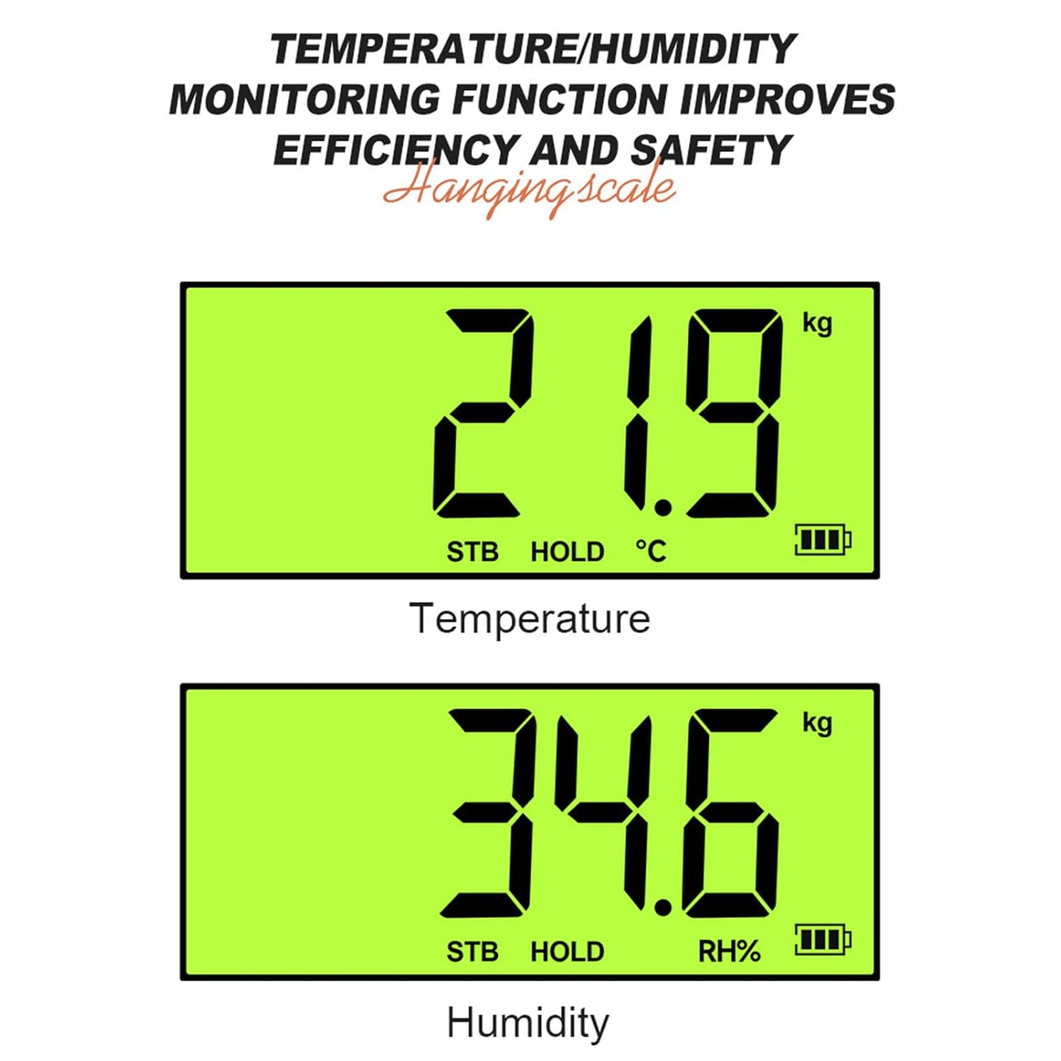 Digital Crane Scale, 1500Kg 3300Lb LCD Backlit Industrial Hanging Scale with Remote Control, High Precise Heavy Duty Weight Scale for Farm, Deer, Livestock, Big Hoist image number 5