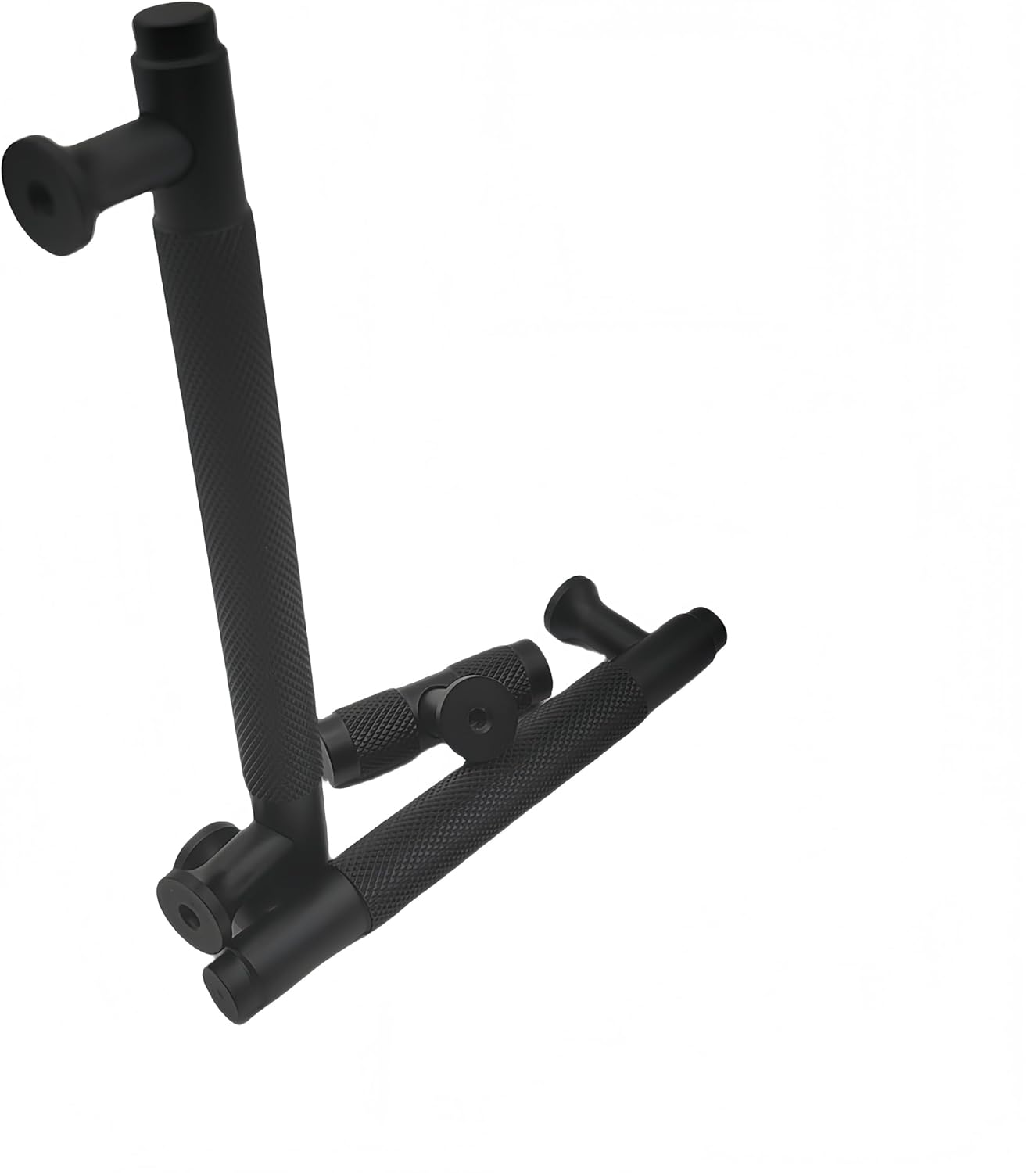 Modern Minimalist Cabinet Handle, Metal Pull Handle for Kitchen, Bathroom, Wardrobe Drawers, Durable and Easy to Install 2Pcs (Black, Short) image number 4