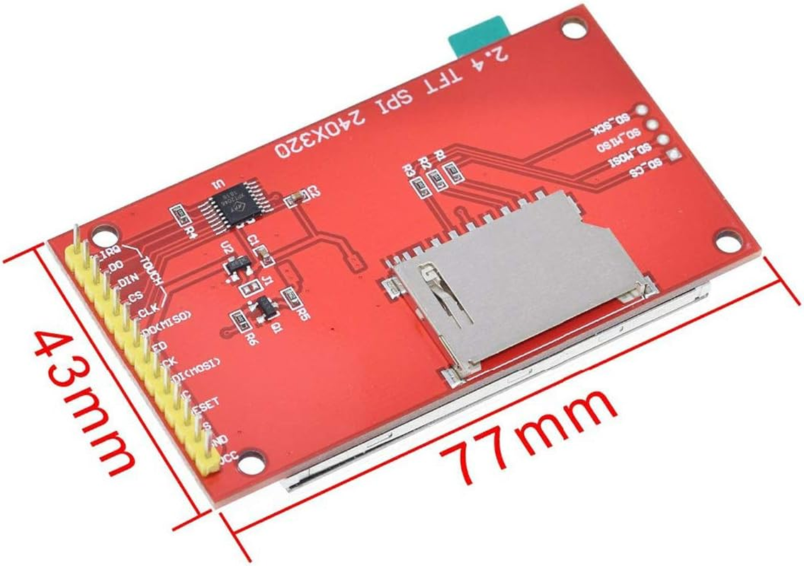 Hiletgo 2.4" SPI TFT LCD Display 2.4 Inch ILI9341 Touch Panel LCD ILI9341 240X320 5V 3.3V image number 2