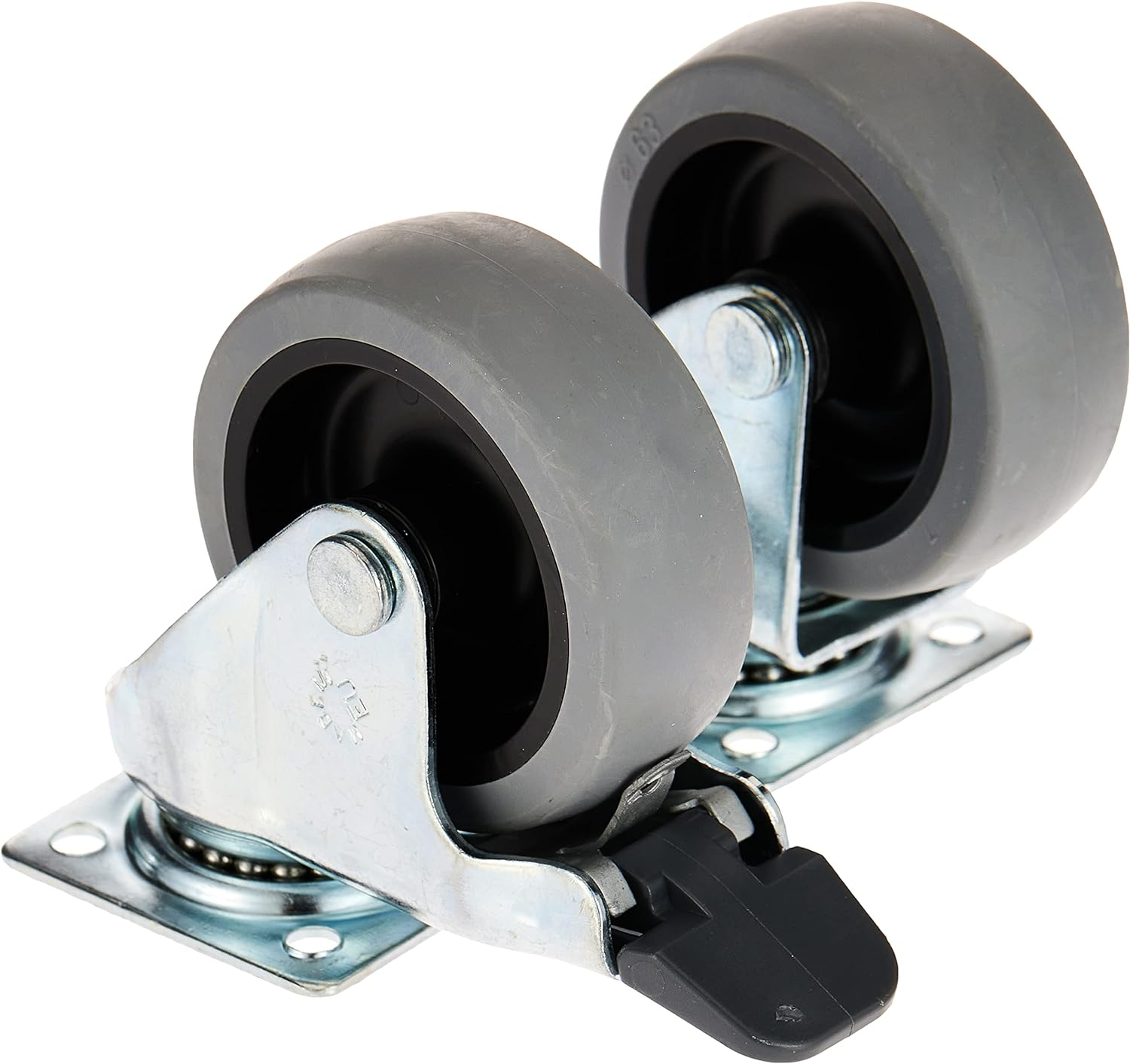 MP Bergamo ZEEZ Bracco 4, 5 & 6 Travel Carrier Wheels, Grey image number 3