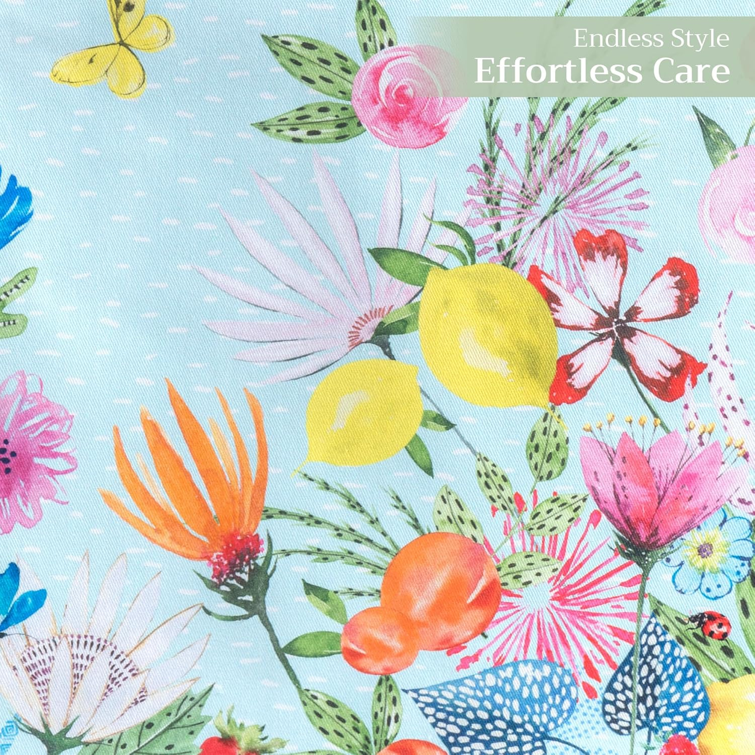 Maison D'Hermine Table Runner 100% Cotton Double Layer Table Runners 72 Inches Long Decorative for Home Kitchen Dining Party Wedding Bridal Shower Spring Summer (Jardin D'Ete - Mint, 14.50" X 72") image number 7