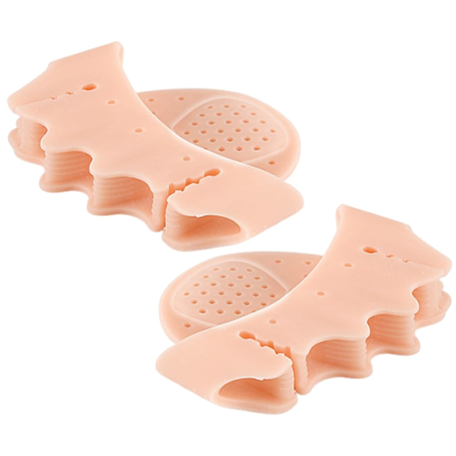 Toe Separator | 2X Silicone Toe Straightener | Forefoot Half-Size Pad Foot Corrector Cushion for Men Women Daily Use Exercise Dancing Walking Running High Heels Pedicure Home image number 4