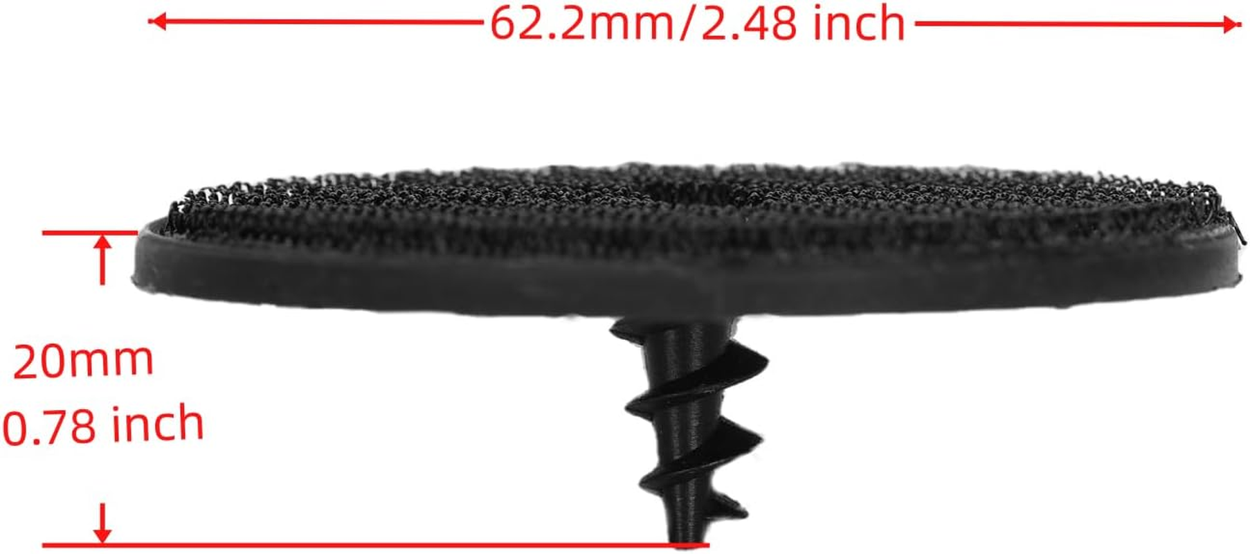 Ruimou 4 Pcs Black Car Floor Mat Clips (62.2 * 20Mm) 9171368-106480 -11/51477056606 Compatible with BMW Cars Serie image number 1