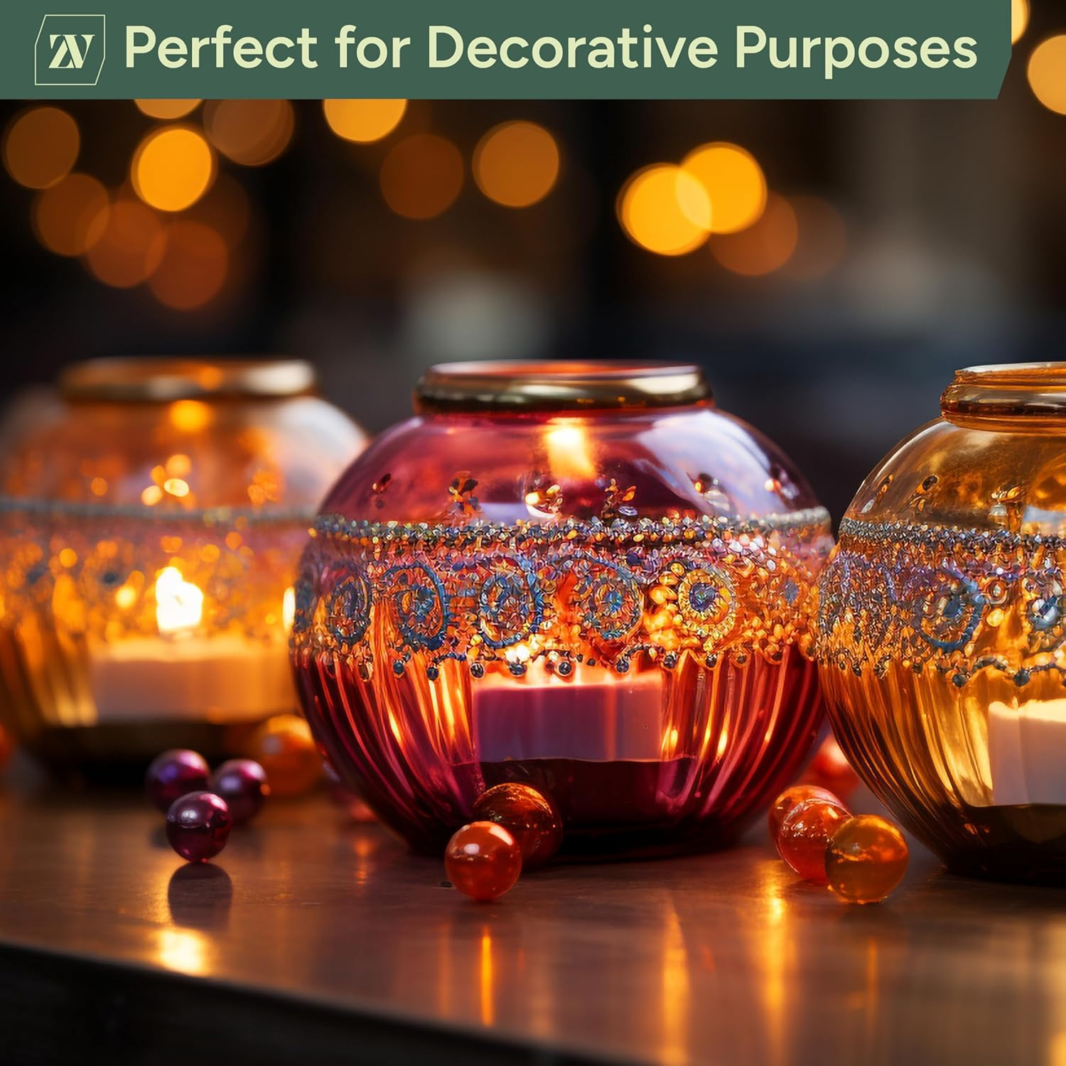 8 Hour Tea Lights Candles (50 Pack) - White Long Lasting Tea Lights - Unscented - 3.8 X 2.3 CM, 8Hr image number 5