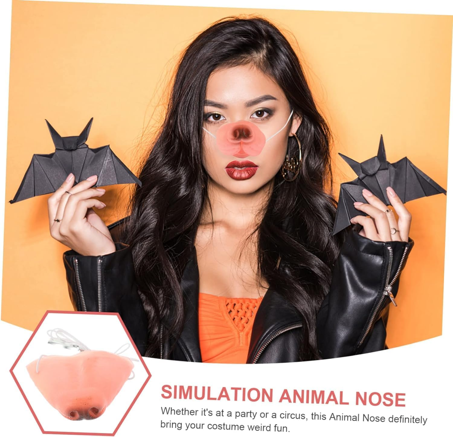 5Pcs Dog Nose Cosplay Dog Prop Party Accessories Small Dog Prop Decorative Dog Prop Performance Prop Mammals Prom Mask Fancy Dress Costume Dog Cosplay Costume Vinyl the Dog image number 4