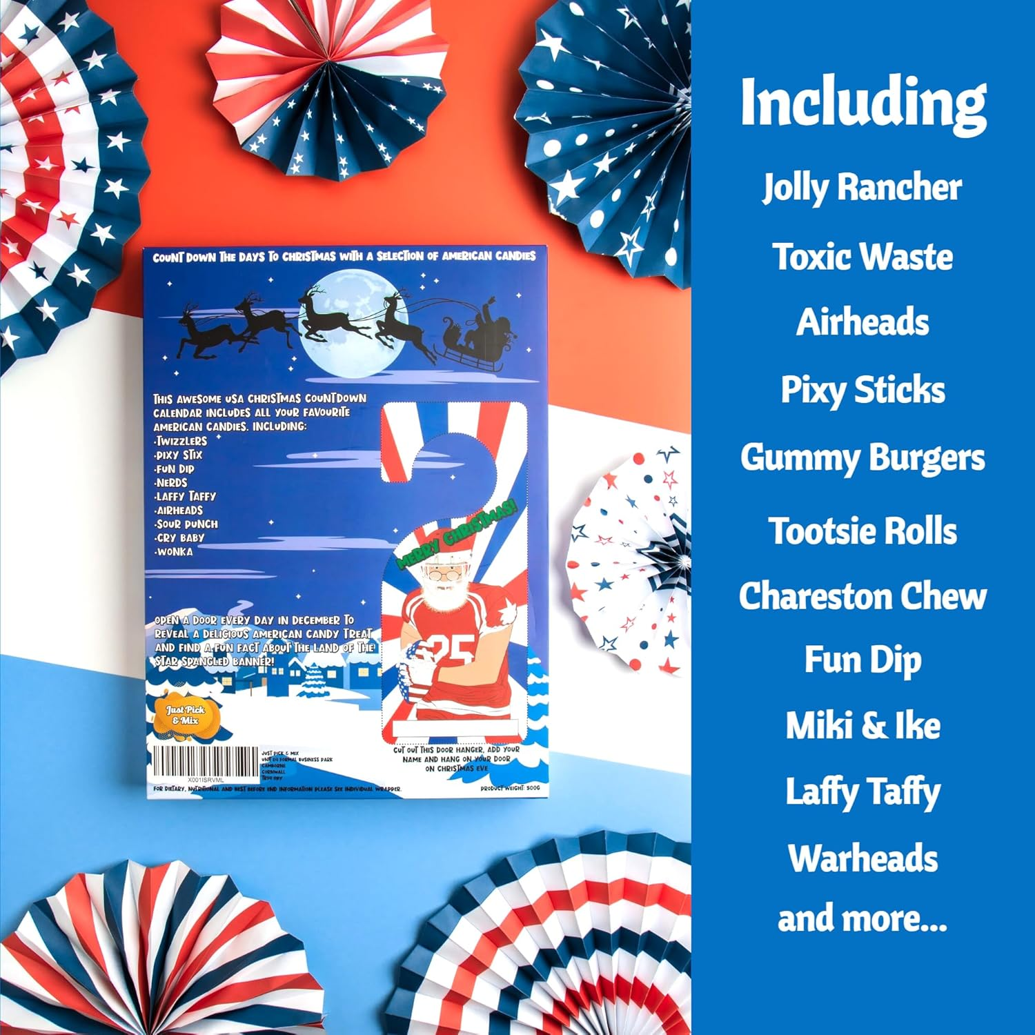 American Sweet Advent Calendar 2024 - Full of Tasty USA Candy Sweets for Christmas image number 4