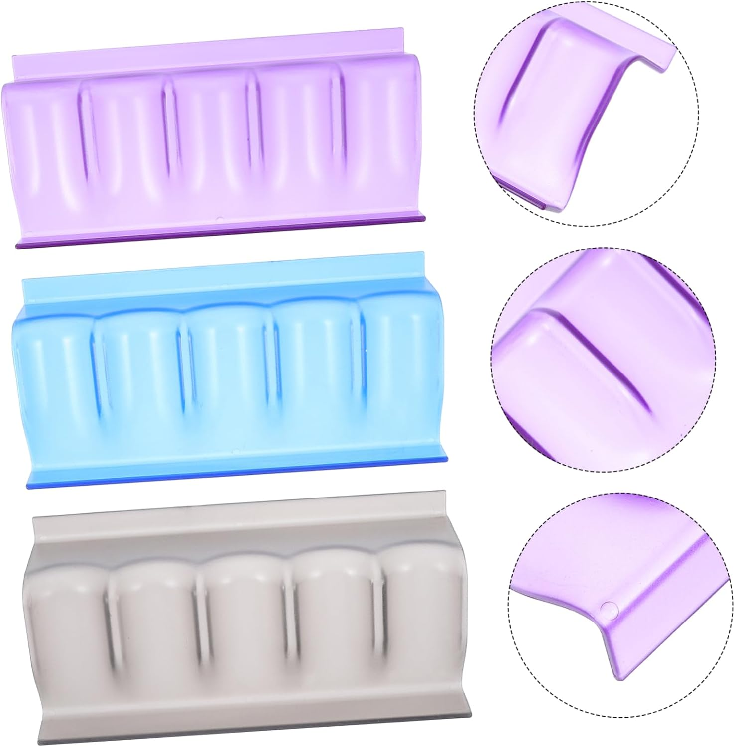 3Pcs Shelf Organiser Closet Storage Organizer Essential Oil Bottle Rack Holders Easy Clean
