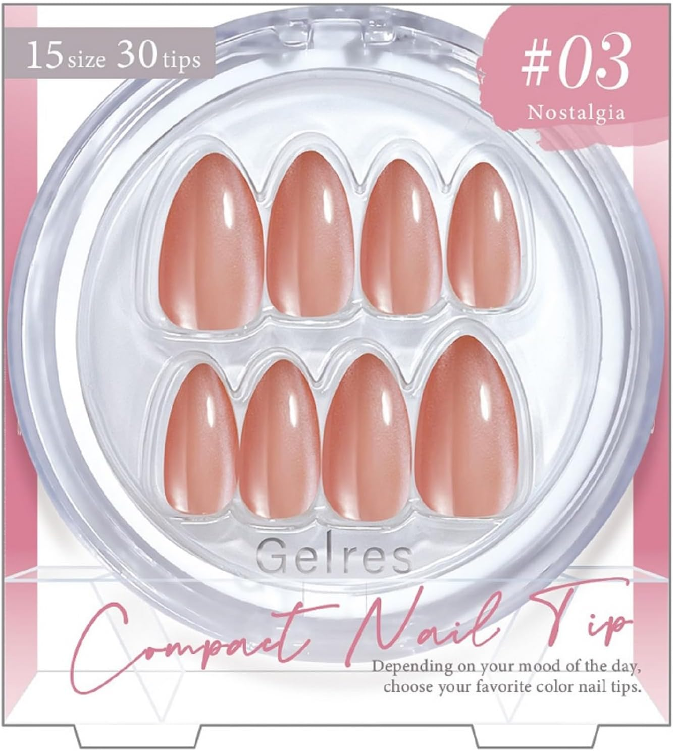 ST Geris Compact Nail Tip GCN 1301 Ecrubert (Pack of 30)