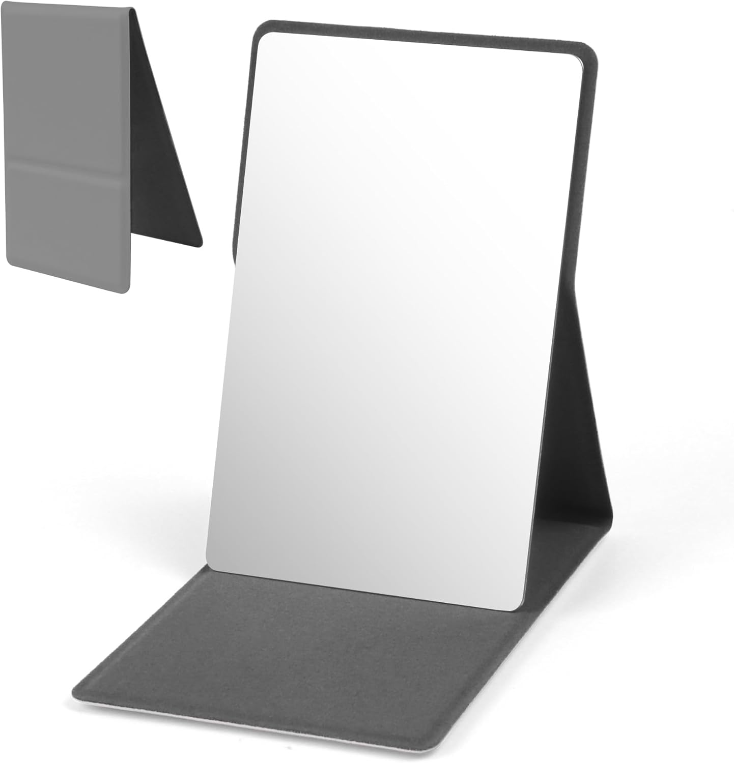 Zssxysm Compact Mirror, Travel Mirror, Small Hand Mirror with Cortical Shell, Ultra Thin Makeup Mirror, Portable Cosmetic Mirror for Travel, Camping & Makeup, 11 X 7 Cm