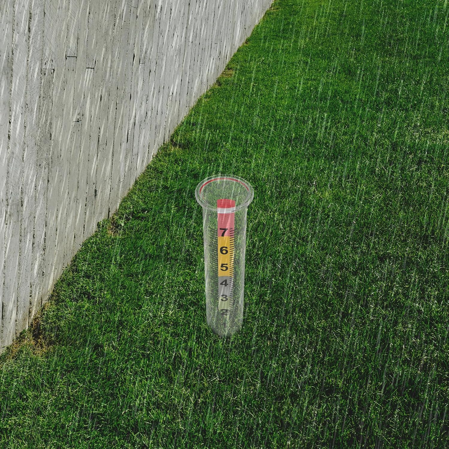 2Pcs Freeze Clear Rain Gauge with Numbers Accurate Precise Scale Outdoor for Garden Deck Lawn Cold-Resistant Rainwater Measuring Tube image number 1