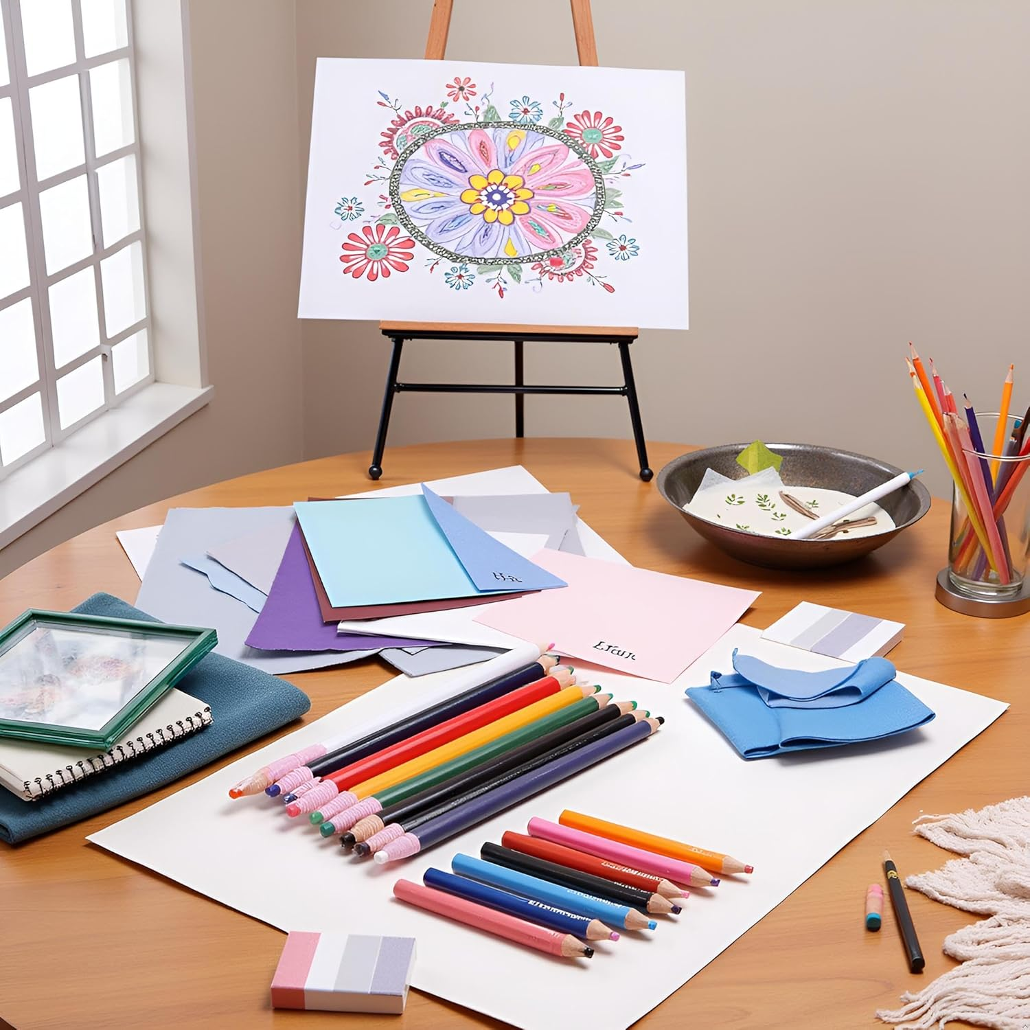 Ymhapp 9 Pieces Assorted Colors Peel off Porcelain Markers Grease Wax Pencils for Glass, Garments, Cellophane, Fabric, Wood, Metal, Art Painting Pens, Marking Pens, Paper Wrapped Painting Pen For image number 4