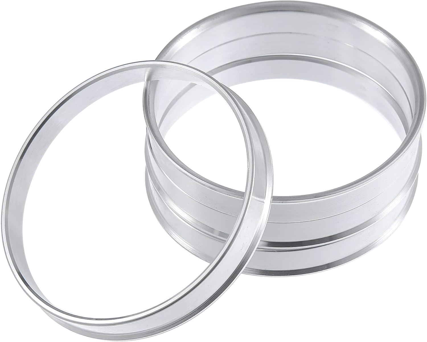 X AUTOHAUX 4Pcs OD 74.1Mm to ID 69.6Mm Aluminum Alloy Car Auto Hub Centric Rings Wheel Bore Center Spacer image number 2