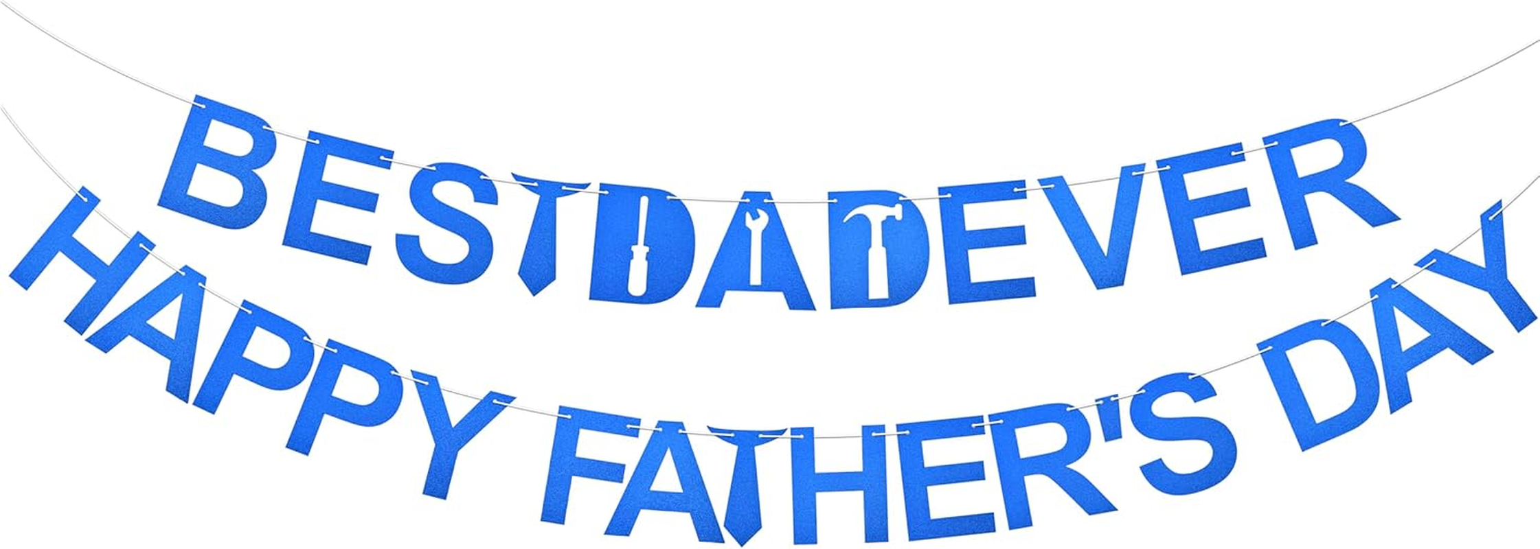 Fathers Day Decorations for Party Office Dad Birthday Banner Dad Party Decor Supplies Dad Decorative Banners for Home Wall Hanging Father'S Day Banner Father Garland Banner Daddy Banner Outdoor Indoor image number 6