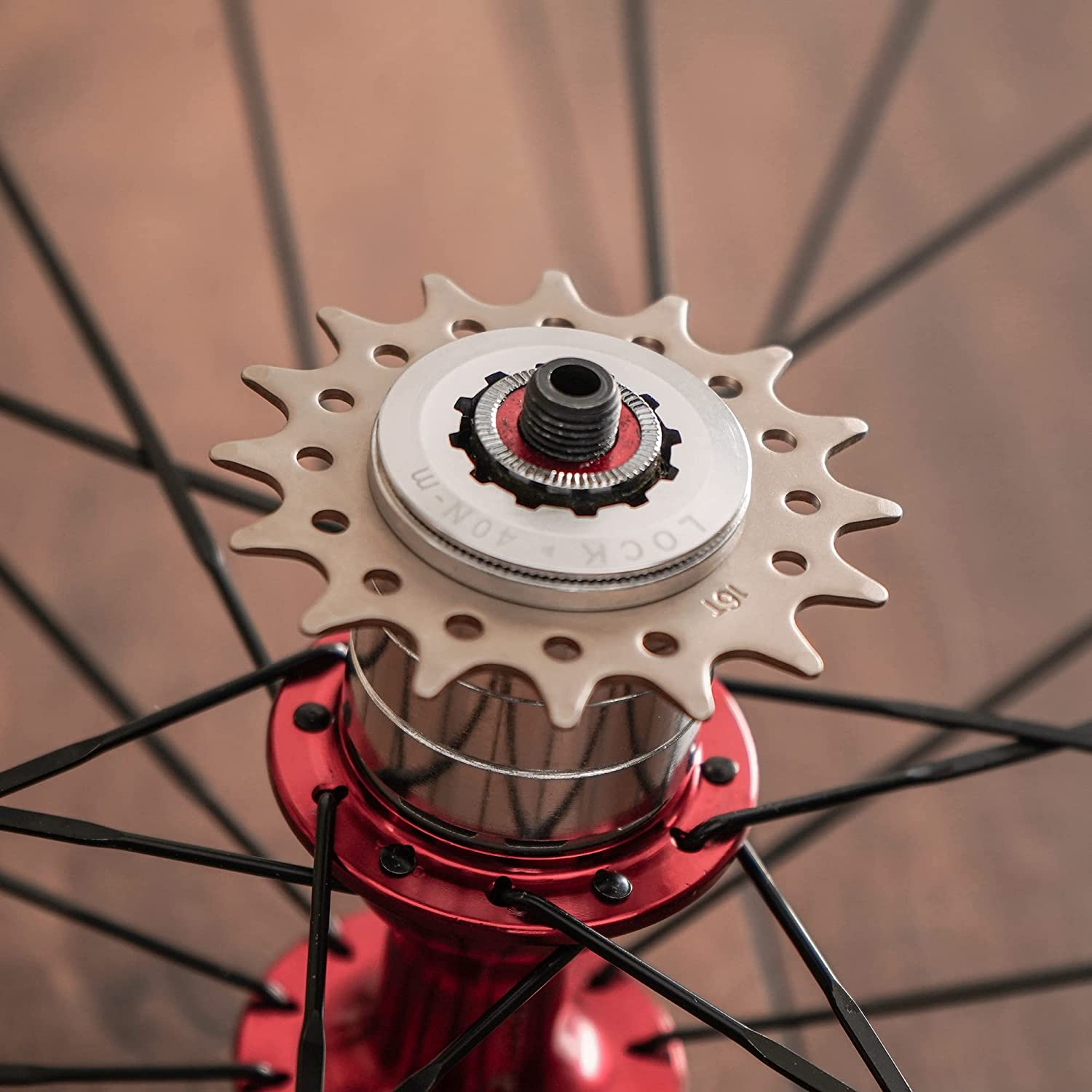 Cyclingdeal Conversion Kit Fixie Bike Single Speed Compatible with Shimano Sram Cassette Freewheel Hub Adaptor - for Mountain and Road Bike Gear Cog Spacers 12/13/14/15/16/18 Teeth image number 2