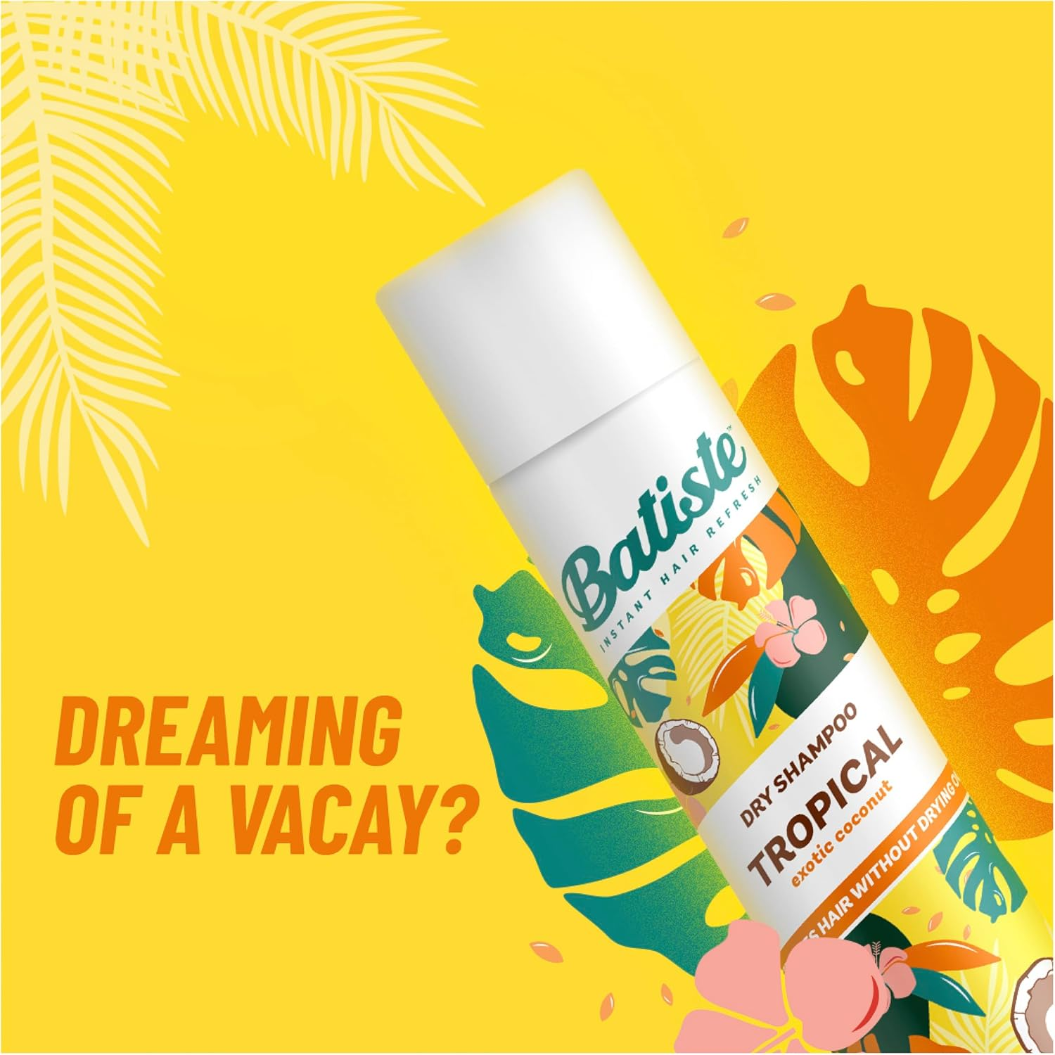 Batiste Summer Vibes Dry Shampoo Collection - 1X Batiste Tropical 200Ml + 1X Batiste 24H Fresh 200Ml image number 6