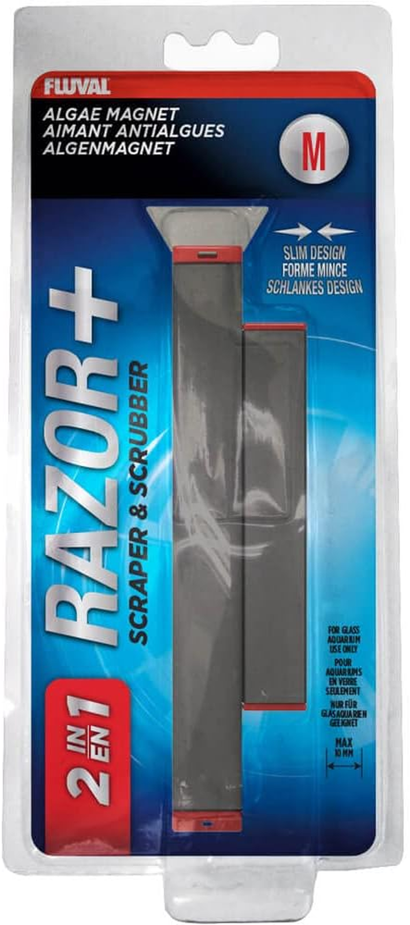 Fluval Razor Algae Magnet with Blade Black/Red image number 3