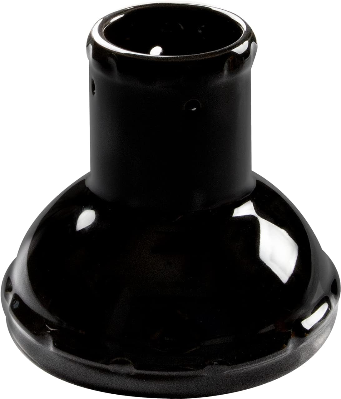 Kamaster Black Ceramic Chicken Holder for Grill, Beer Can Chicken Throne for Smokers Grill Green Egg Parts Non-Stick Steamer Roaster Rack Vertical Stand for Kamado BBQ Accessories image number 2