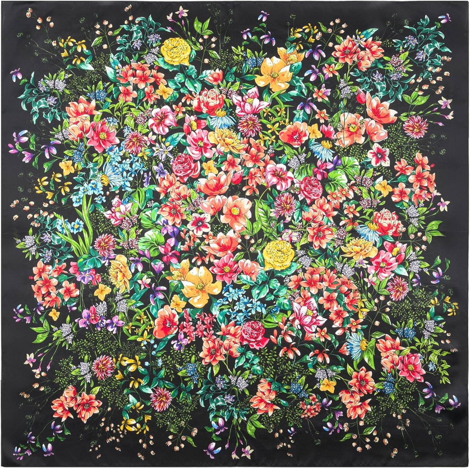 100% Pure Mulberry Silk Square Scarf 25.6" X25.6'' - Head & Neck Scarf for Women, Gift-Packaged image number 7