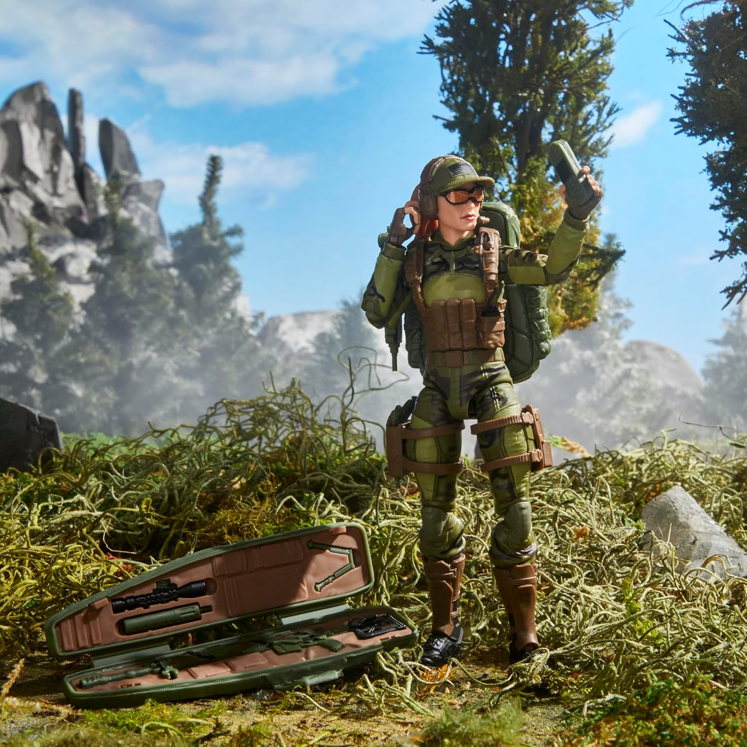 G.I. Joe Classified Series 60Th Anniversary Action Marine - Sniper, Collectible 6 Inch Action Figure with Ghillie Suit and 19 Accessories image number 6