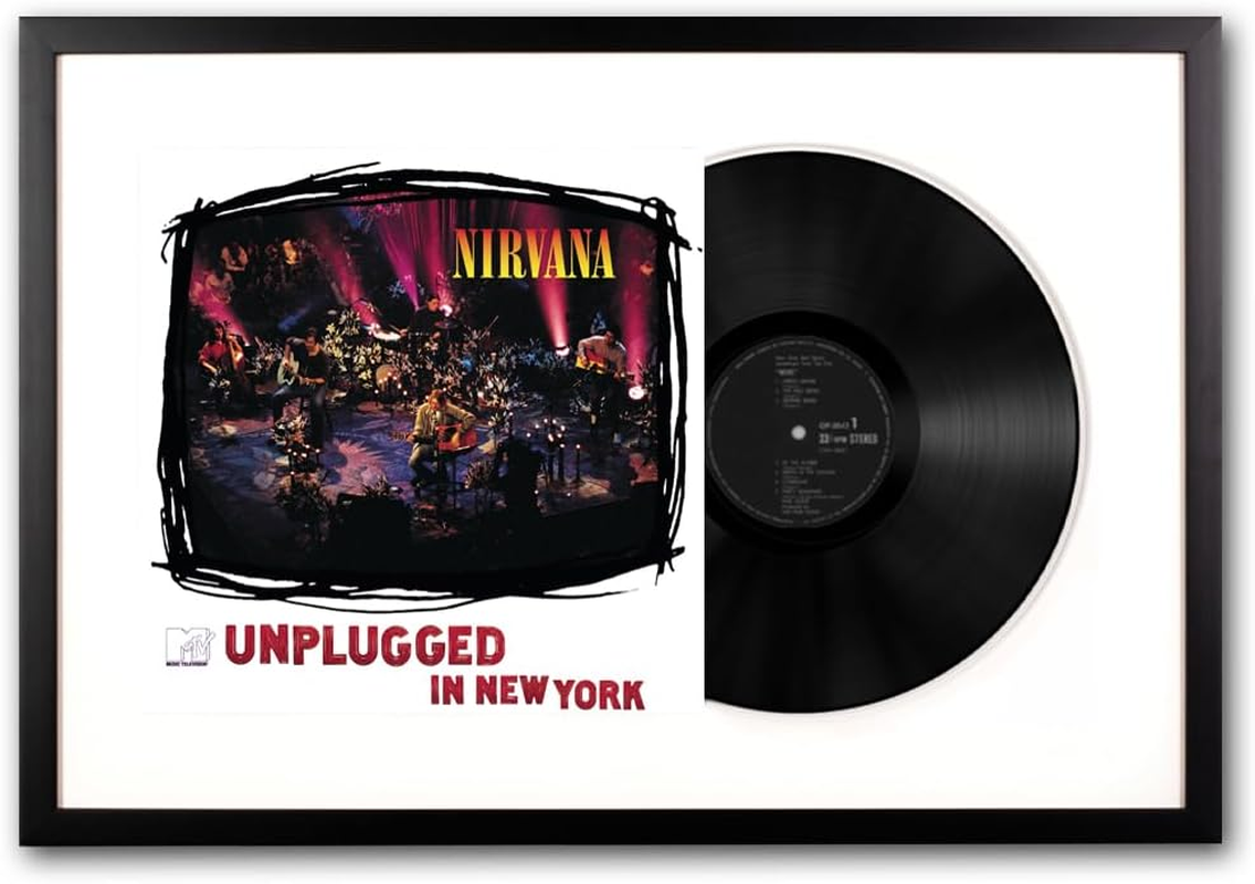 Framed Nirvana MTV Unplugged Vinyl Album Art image number 1