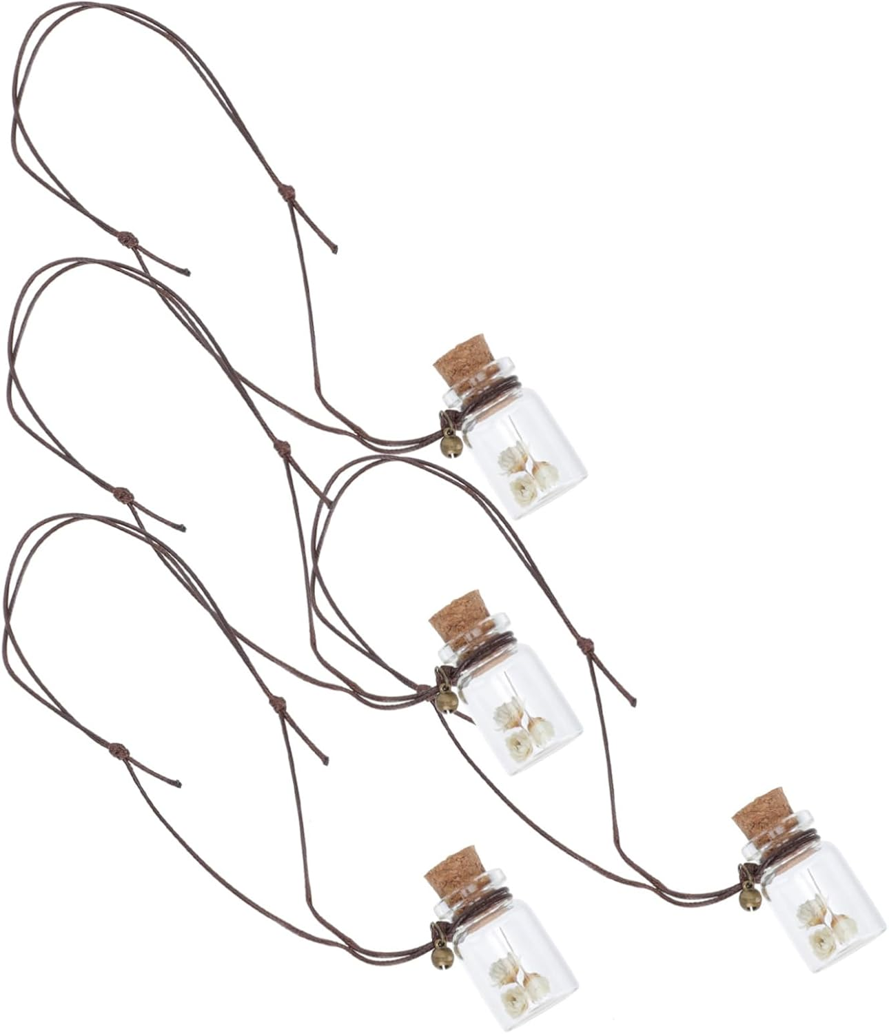 STOBAZA 4Pcs Empty Perfume Bottle Pendant Car Hanging Aromatherapy Bottle Diffuser Dry Flowers Daisy Essential Oil Diffuser for Car Home Office image number 3