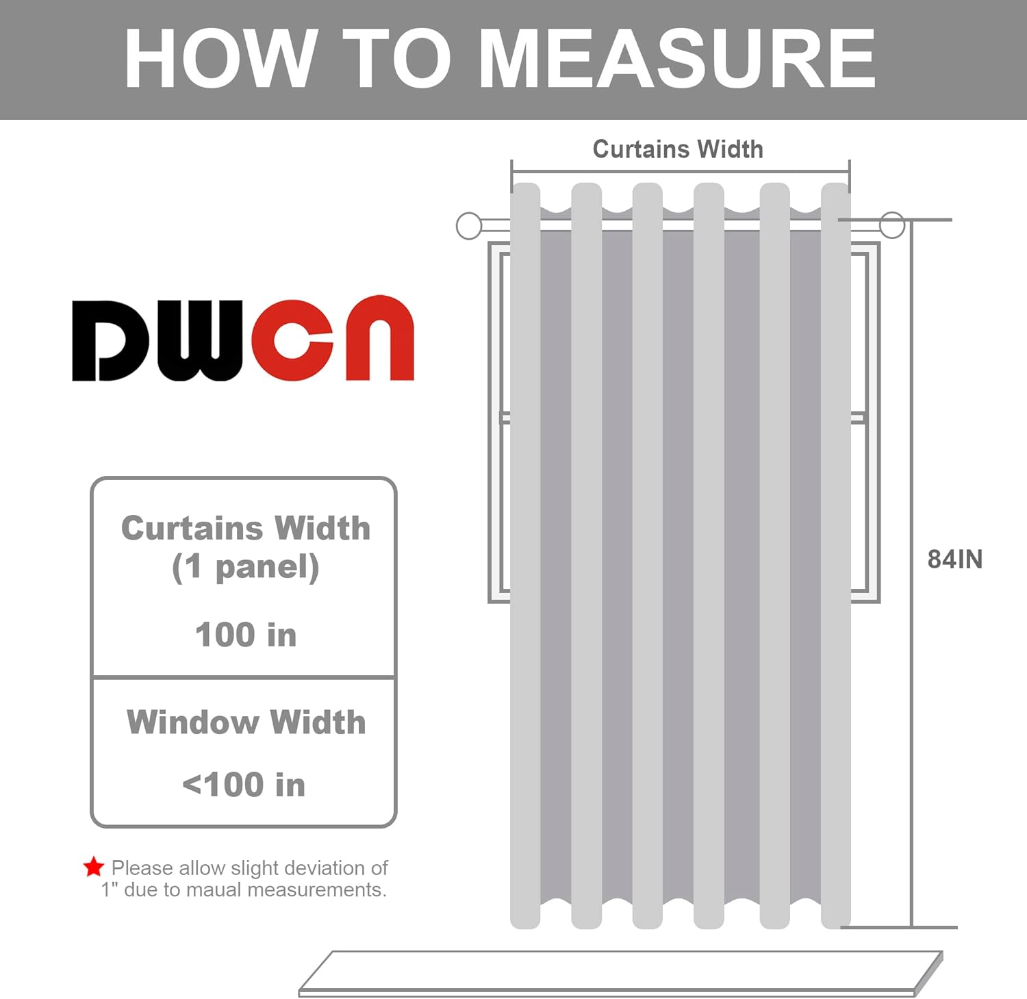 DWCN Total Privacy Room Divider Blackout Curtain - Thermal Curtains for Patio Door, Living Room, Bedroom Partition and Shared Office Space, 1 Grommet Curtain Panel, 8.3Ft Wide X 7Ft Tall, Silver Grey image number 6