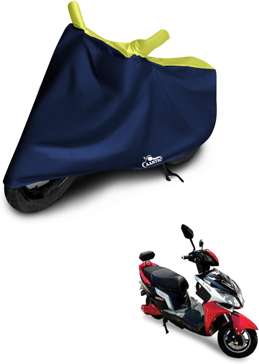 Body Cover for Komaki X2 Vogue 2022(BS -2,3,4,6) Legitimate UV Protection,Dustproof Body Cover(Strip Yellow) image number 3