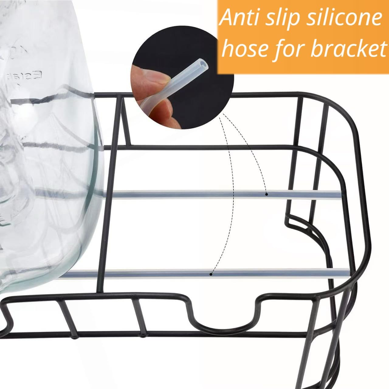 Deefongo 2 X 4L Glass Beverage Dispensers with Stand, Beverage Dispensers, Glass Water and Juice Dispensers with Spigot for Sparkling Juices, Water, Homemade Drinks, Parties, Weddings image number 2