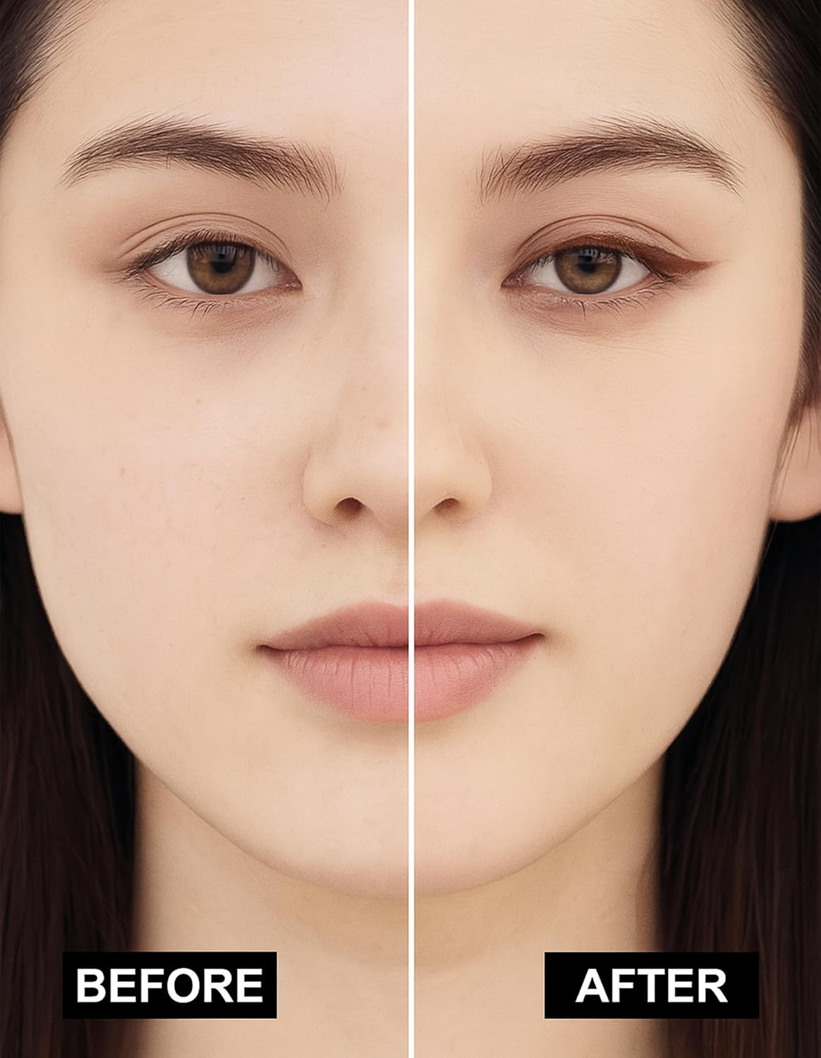 Erinde Braun Gel Eyeliner, Waterproof and Long-Lasting Eyeliner Brown Soft & Silky Eye Liner, Highly Pigmented Eye Make-Up, Smudge-Proof, Precise Eyeliner Vegan, Suitable for Beginners #02 image number 5