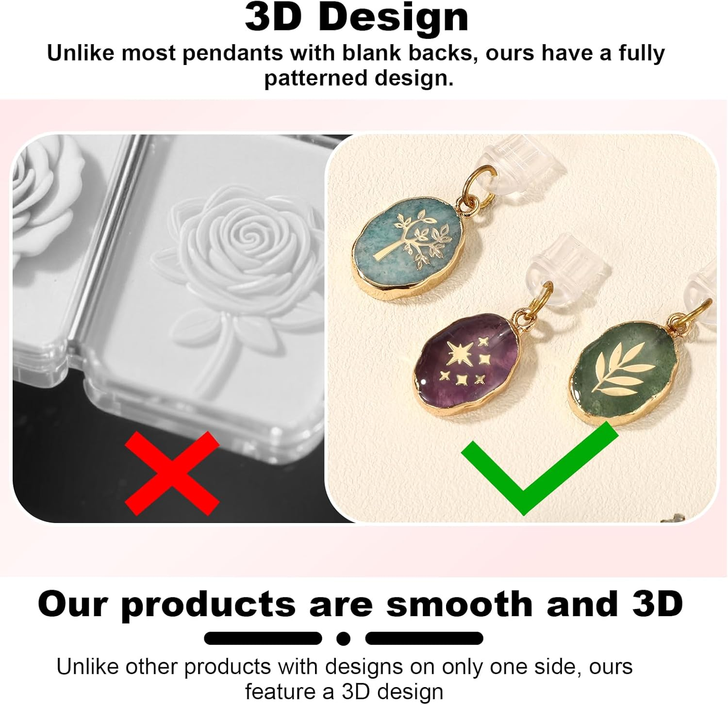 3Pcs Dust Plug Charms, 1.42X0.51In Colorful Delicate USB C Dust Plug Charm with Leaf Tree Design for Kindle E-Reader Smart Phone (Fossil Style) image number 1