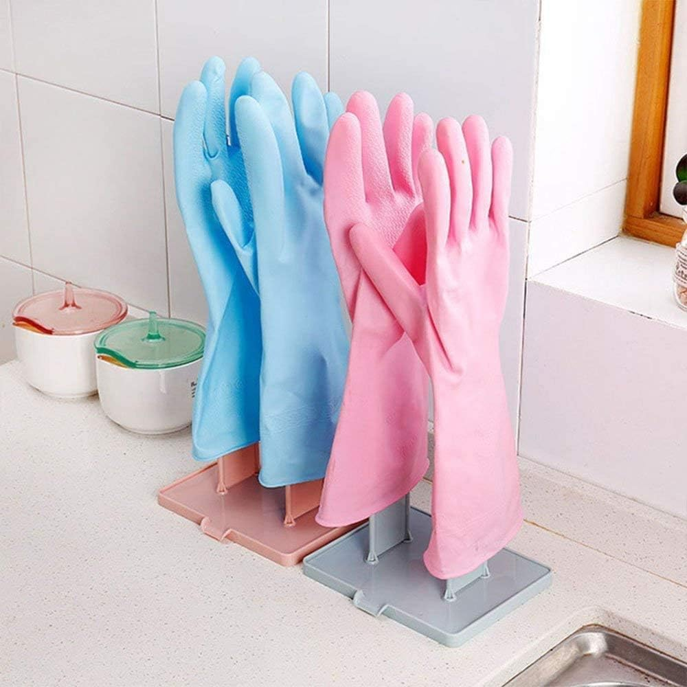 Kitchen Dish Glove Dryer Holder Rack,1Pc Kitchen Glove Holder Glove Drying Rack Drying Dryer Rack Plastic Mitten Rack Glove Hanger Sink Stand,Glove Drain Rack Holder,Kitchen Dish Glove Dryer Rack,Blue image number 4