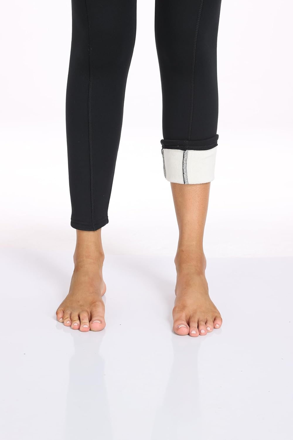 M2M STYLE Thermal Fleece Lined Leggings for Women &ndash; High Waisted Winter Yoga Pants with Pockets | Tummy Control, Soft Warm Workout Tights