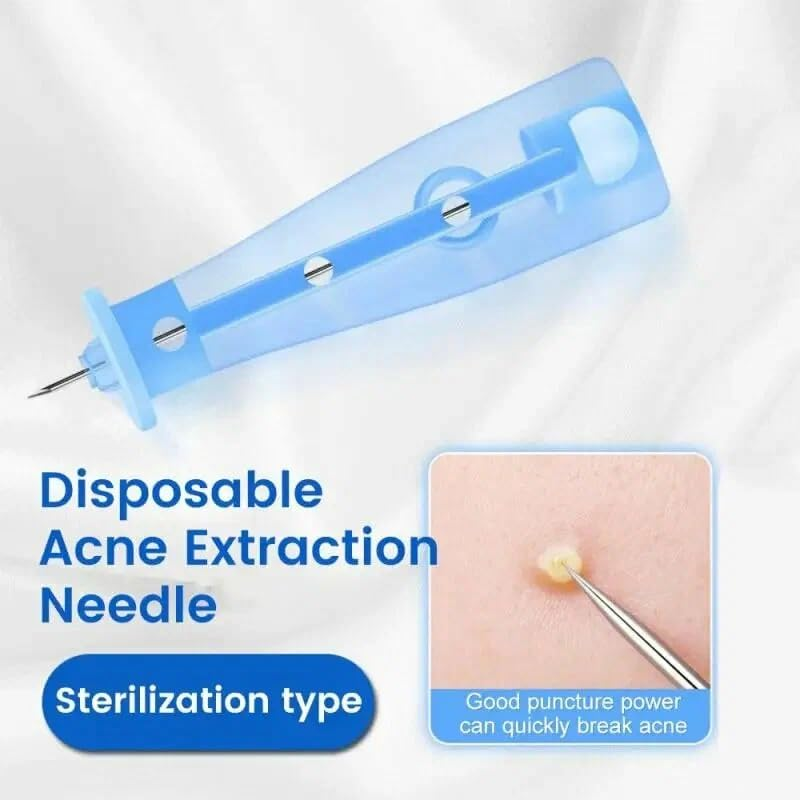 VJSSUJK Professional 50-Piece Disposable Acne Tool Kit - Blackhead & Pimple Popper for Blemish, Whitehead & Comedone Removal - Facial Skin Care Tools for Home & Salon Use image number 4