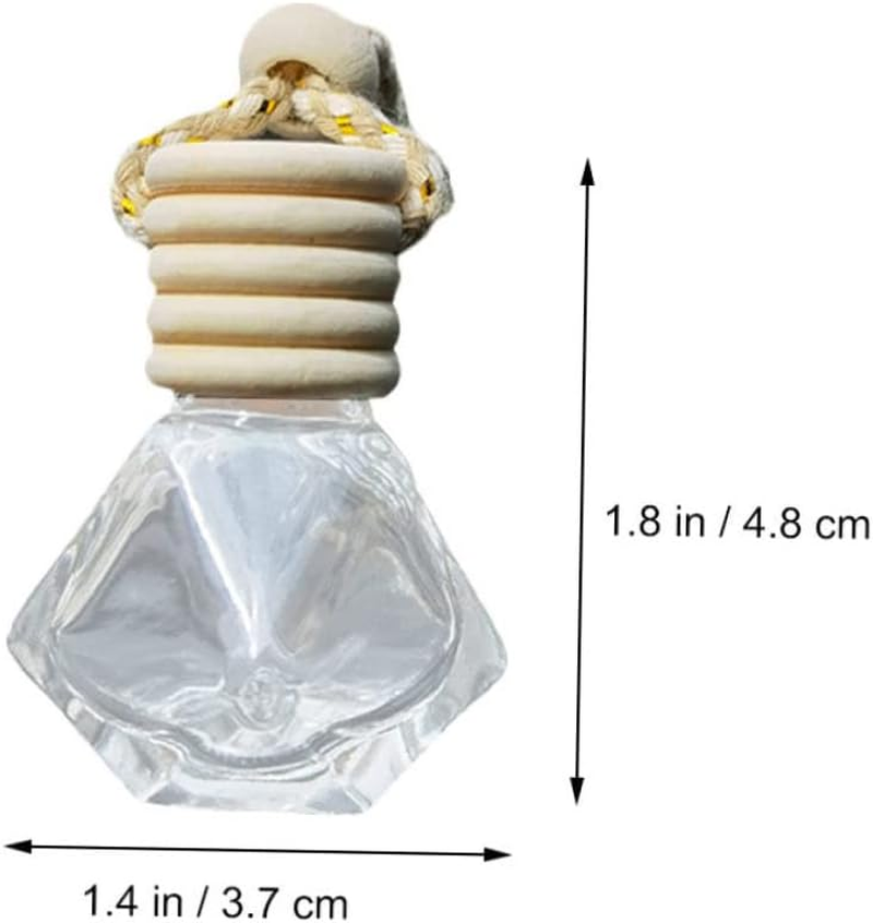6Pcs Car Air Freshener Diffuser Perfume Bottles Aroma Diffuser Pendant for Car Interior image number 2