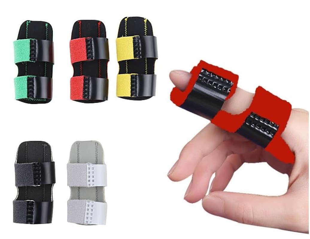 5 Pcs Finger Splints Finger Straightener Finger Support Finger Stabilizer Brace,Soft Fabric Thumb Splint Finger Brace,Finger Splint Trigger,Finger Straightener Index Pinky Finger Splint Brace image number 3