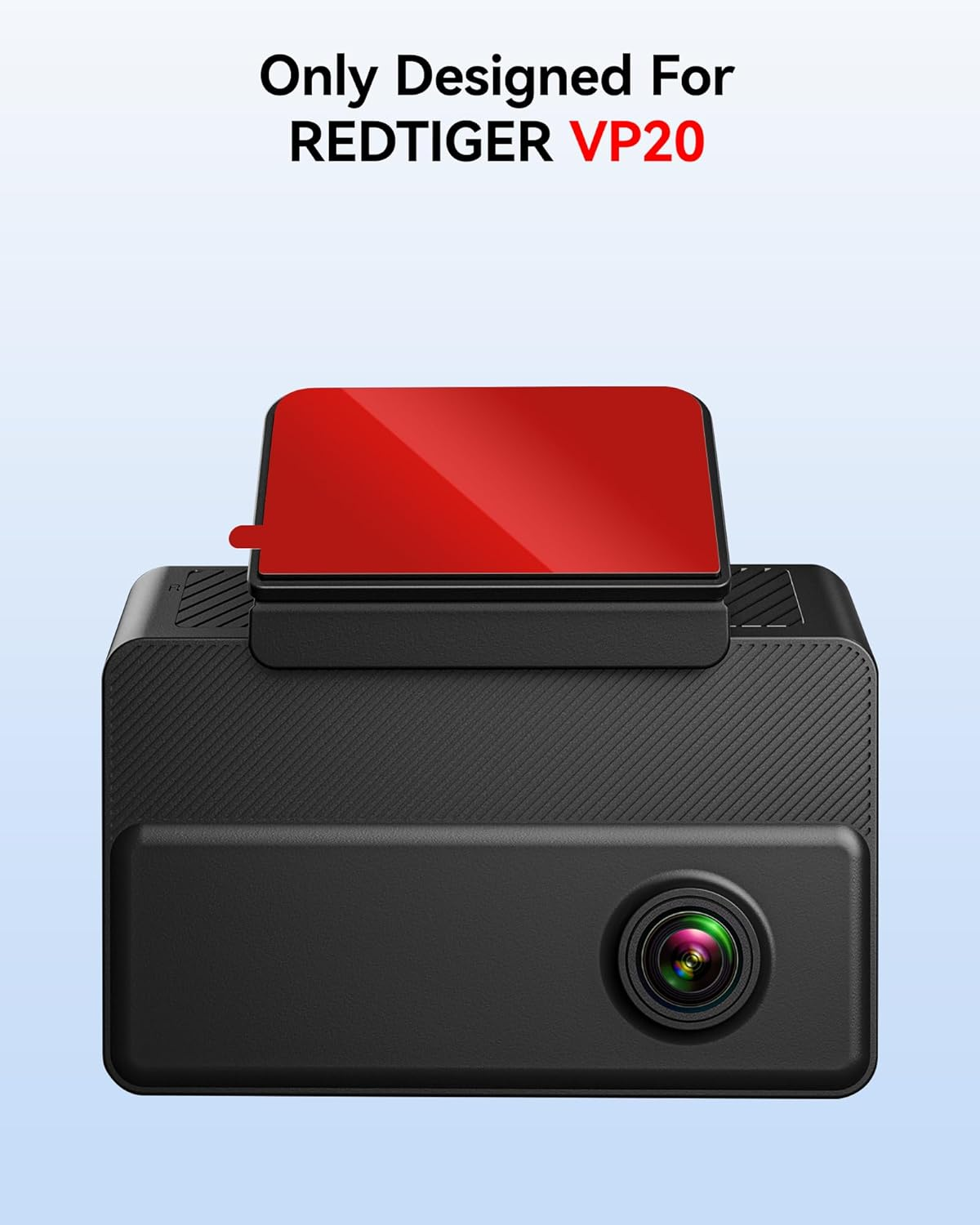 REDTIGER Adhesive and Electrostatic Stickers for VP20 Dash Cam Mounting, Strong Windshield Grip, No Sticky Residue, Double-Sided Design