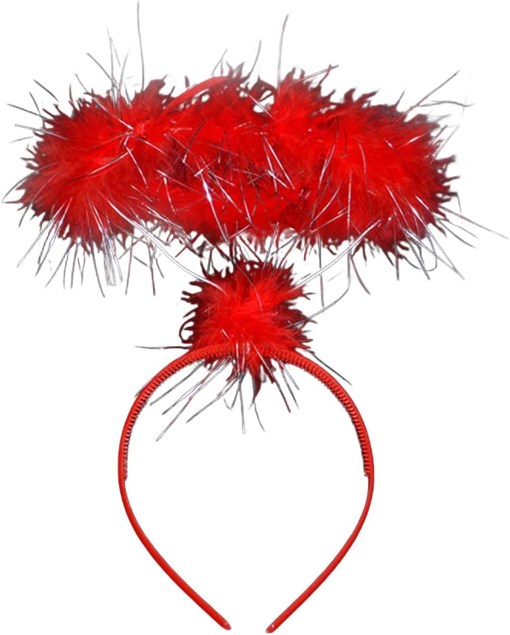 Ｓｉｍｈｏａ Red Angel Halo Headband, Hair Accessories, Angel Costume Accessories, Feather Halo Hairband for Party Teens image number 3