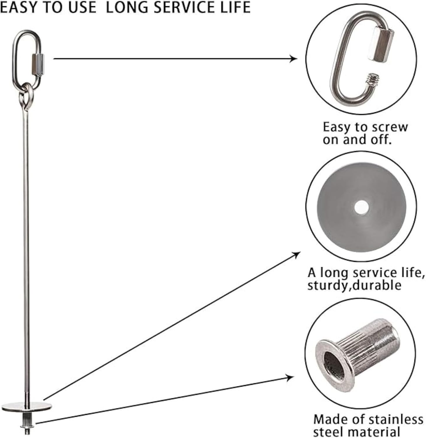 Kalione 2 Pcs Hanging Bird Treat Skewer and Bird Fruit Skewer Stainless Steel Holder for Birds Cage Accessories, Parakeet Treats Holder,Treat Skewers,Birds Fruit Feeder and Foraging Toys image number 2