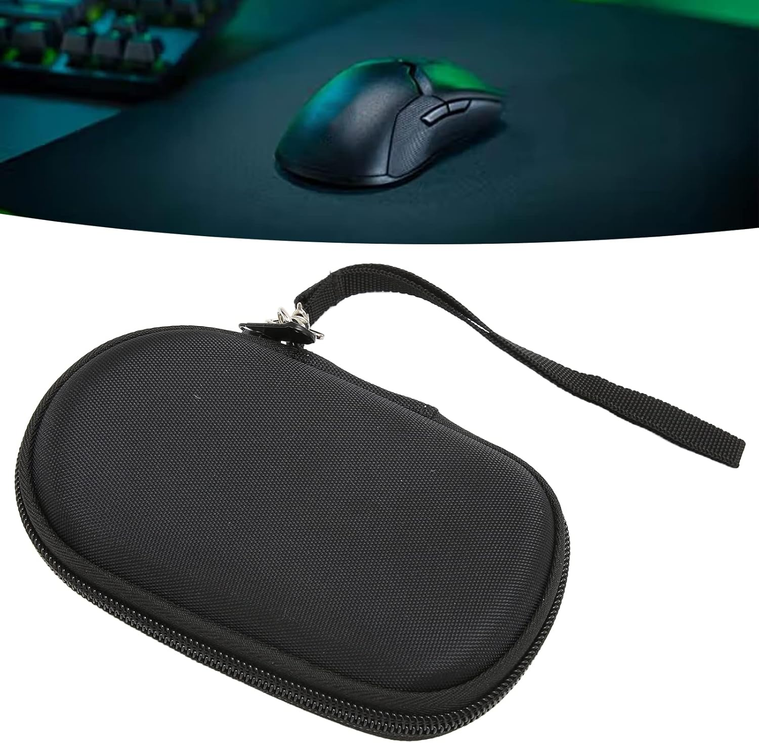 Portable EVA Hard Protective Mouse Storage Case, Lightweight and Shockproof Wireless Gaming Mouse Carrying Bag, Mice Carrying Pouch Bag for Computer Mouse image number 4