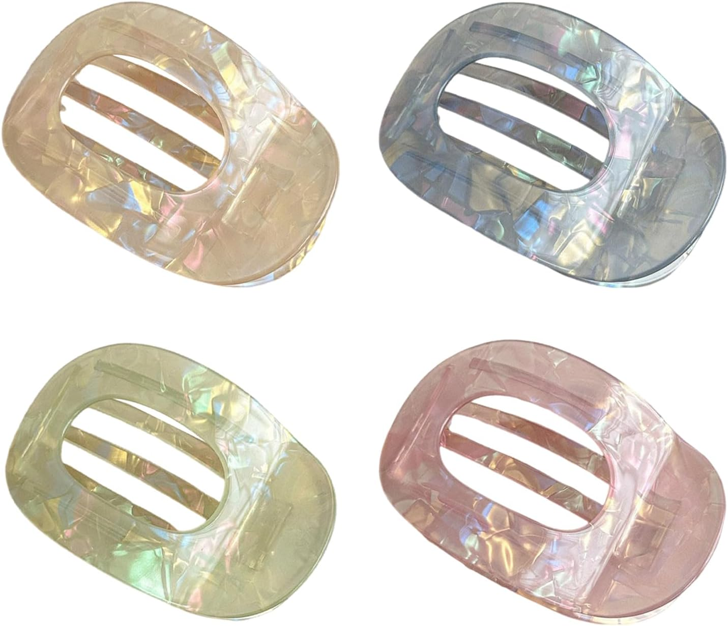 4 Colourful Clips French Flat Hair Bands Essential Accessories for Fashion Women Hair Clips at the Back of Head image number 4