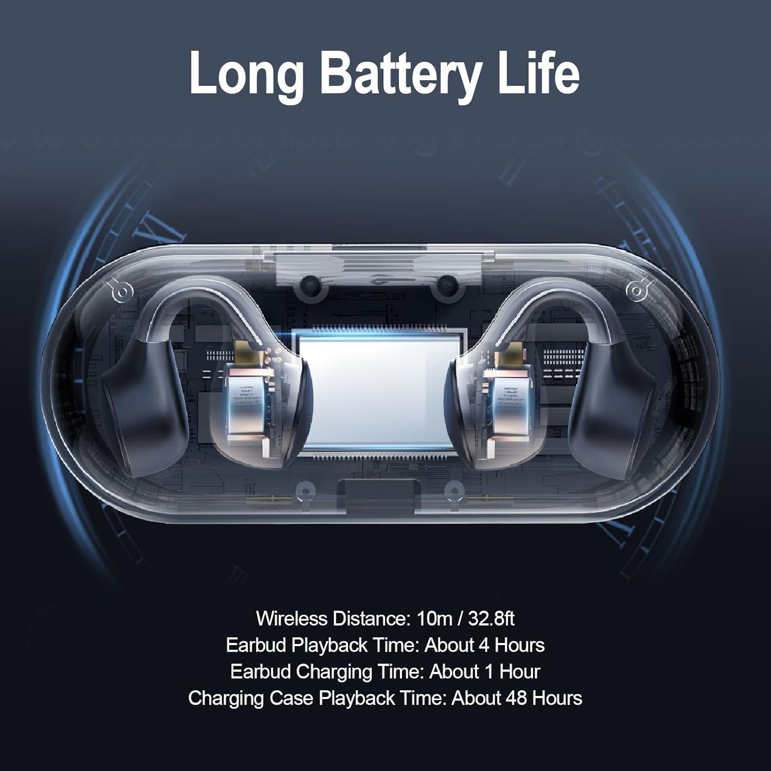 Generic Bone Conduction Earbuds, Clamp/Holder on 5.3 Headphones, Sweatproof and Comfortable for Fitness, Running, Gym Workouts for Small Ears image number 5