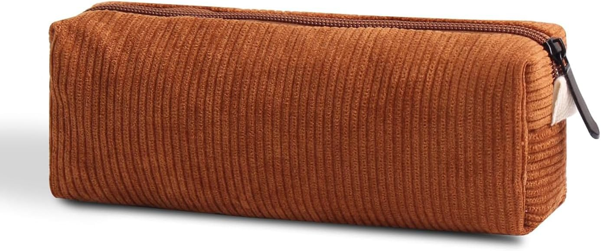 Corduroy Pouch, Large Capacity Storage Bag, Portable Pen Organizer for Kids, Office Stationery, Cute Makeup Pouch for Home, School, Office (Blue)