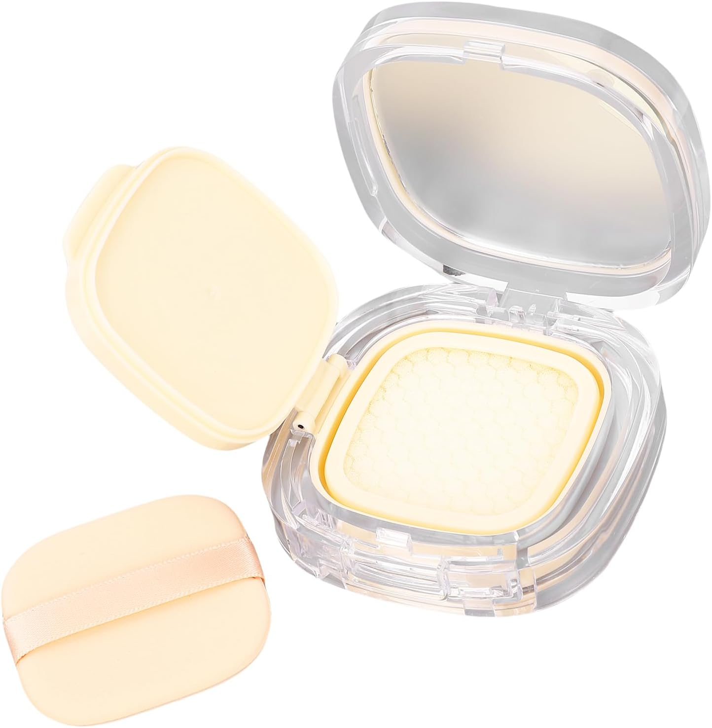 YUYTE Empty Air Cushion Puffbox Refillable Air Cushion Case for Makeup with Mirror Puff and Leak-Proof Design Portable BB Cream Compact Case image number 2