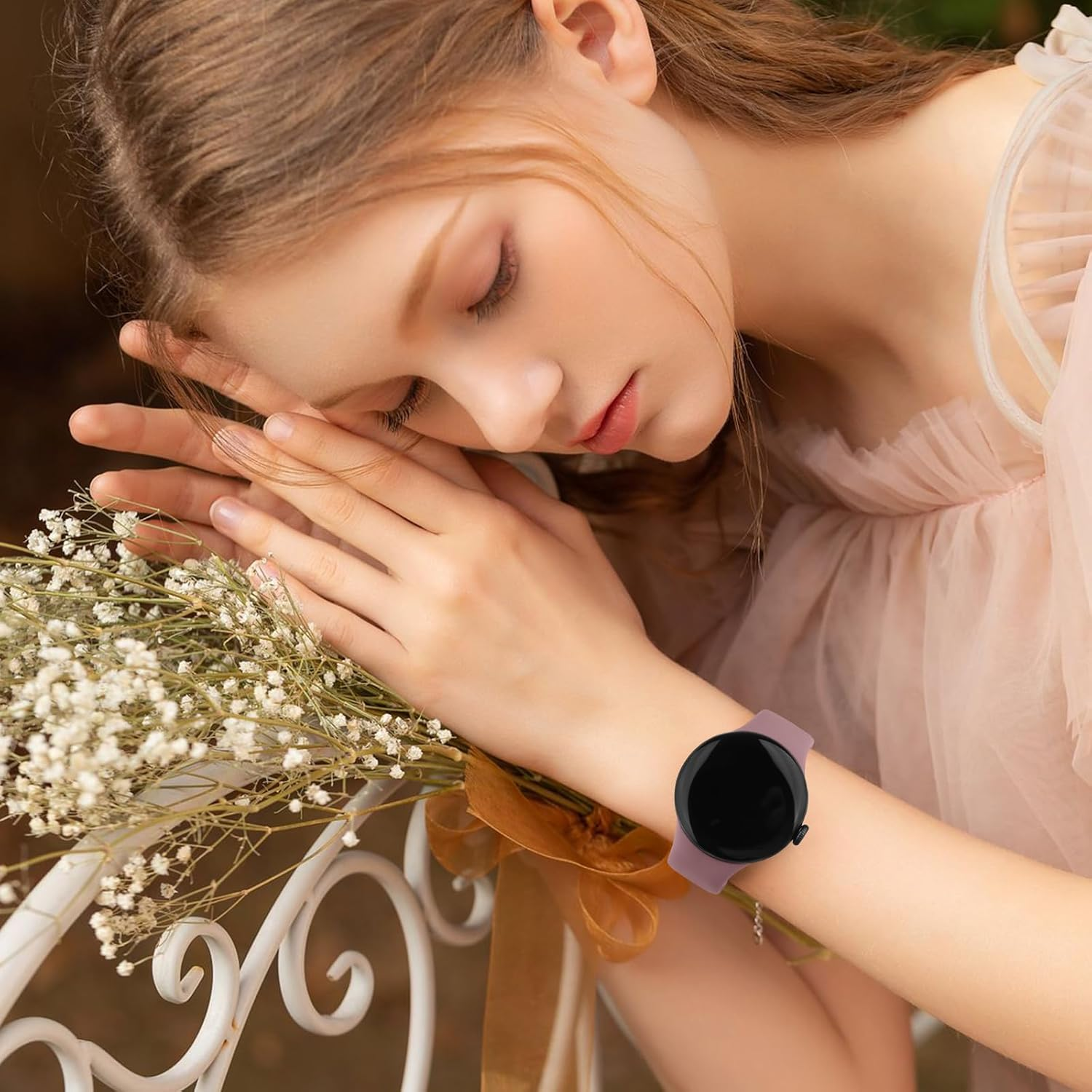 3 Pack Silicone Straps for Google Pixel Watch 3 41Mm Bands/Pixel Watch 2 Band Women Men, Comfortable Adjustable Sports Replacement Strap for Google Pixel Watch 3 41Mm/2/1 image number 3