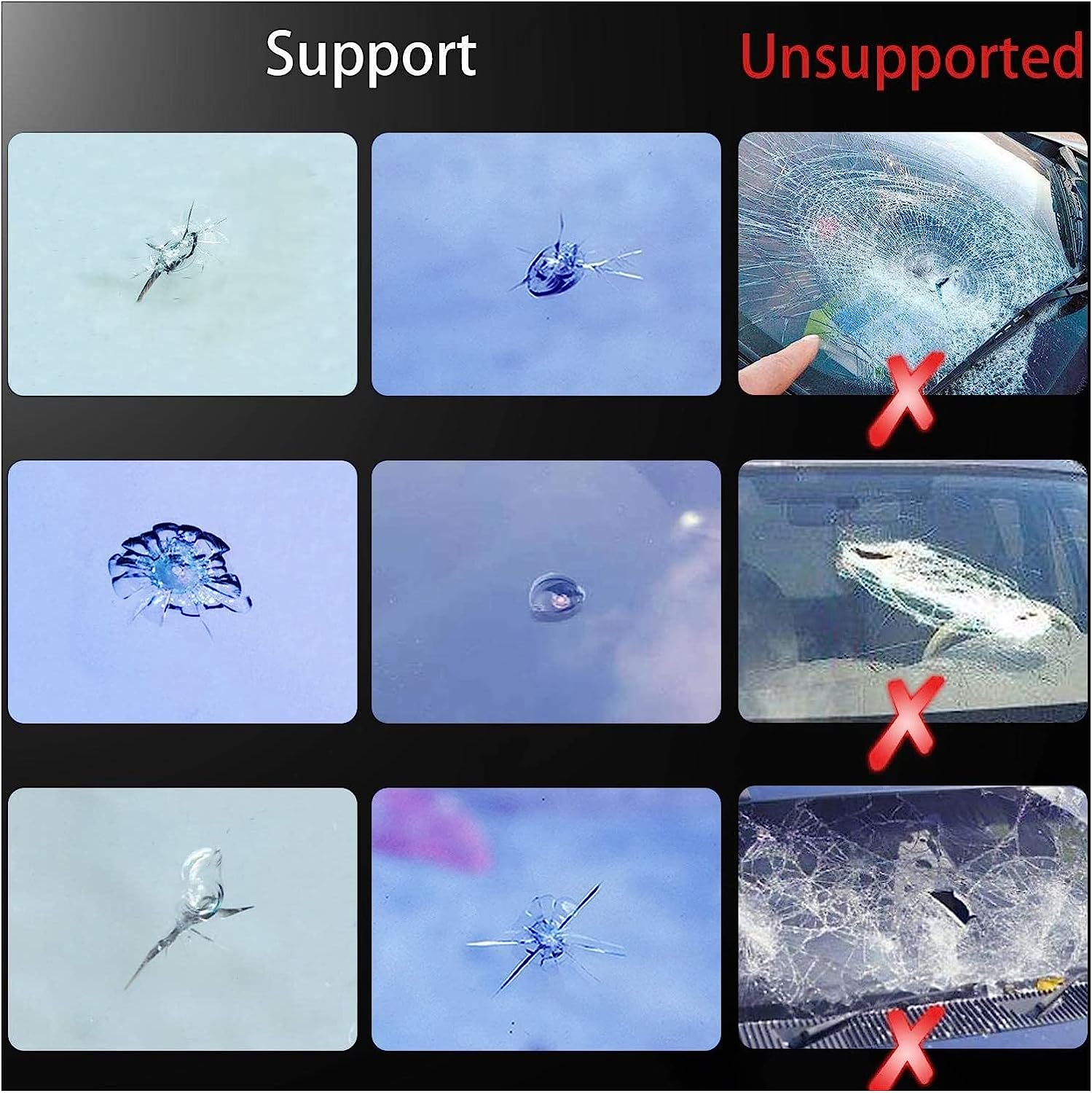 Glass Repair Liquid, Resin Crack Repair Fluid Good Effect 2PCS with Blade for Car image number 6